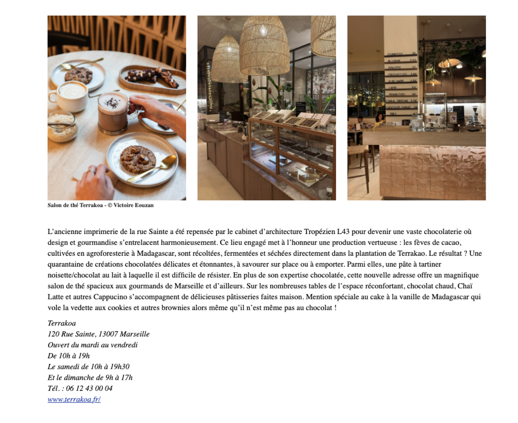 Suite de l'article COTE Magazine sur Terrakoa
