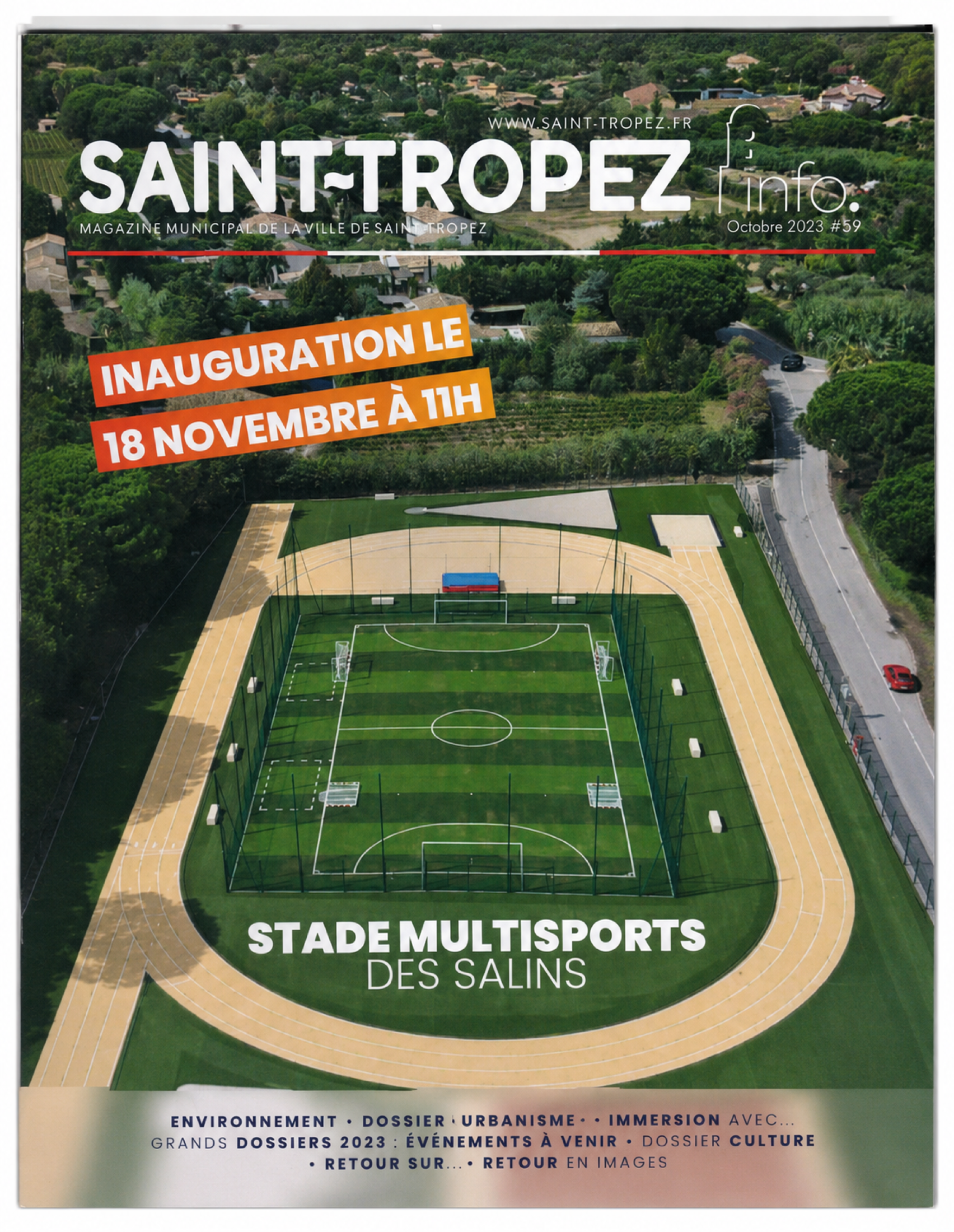 Couverture de Saint-Tropez Info consacrée au stade multisports des Salins