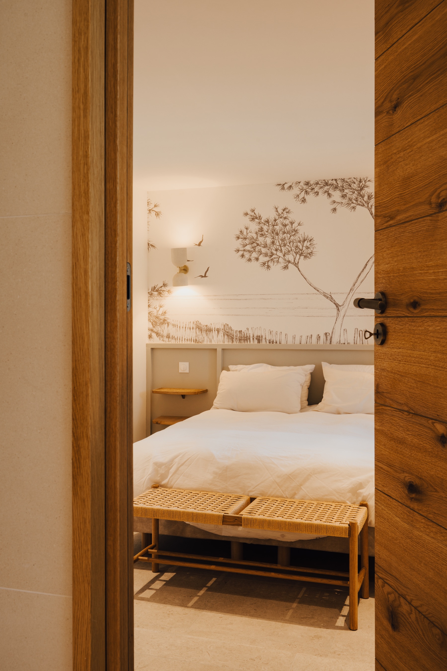 Chambre de la Villa sous les pins à Saint-Tropez