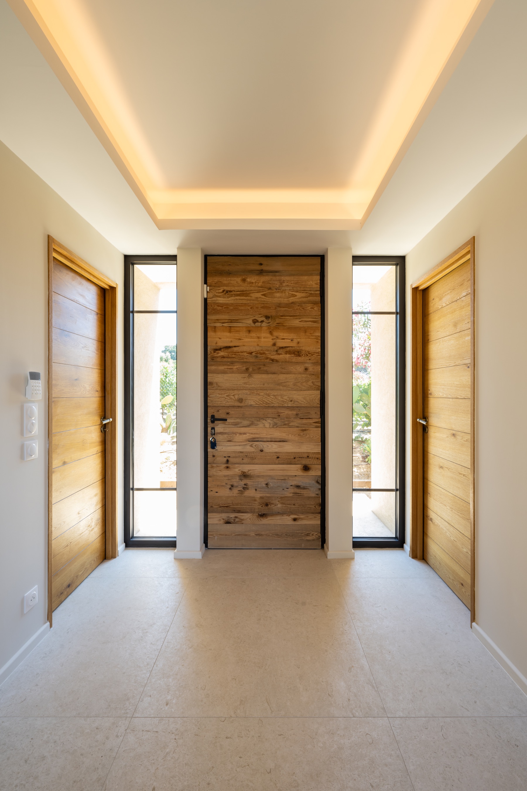 Hall d'entrée de la Villa sous les pins à Saint-Tropez